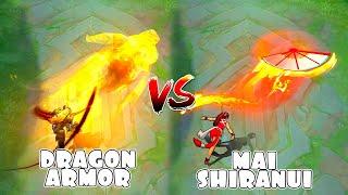 Masha Mai Shiranui KOF VS Dragon Armor Skin Comparison