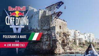 Diving off Balconies in Polignano a Mare, Italy | ROUND 2+3| Red Bull Cliff Diving World Series 2024