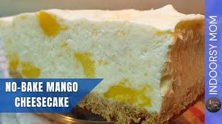 Mango Cheese Cake No-Bake | Indoorsy Mom