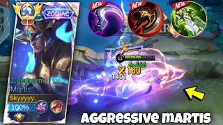 MARTIS PERFECT & SUPER AGGRESSIVE GAMEPLAY  ( BEST BUILD 2024 ) MLBB