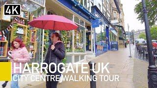 Beautiful Harrogate, UK Summer rain | A Rainy Walk around Harrogate Town Centre
