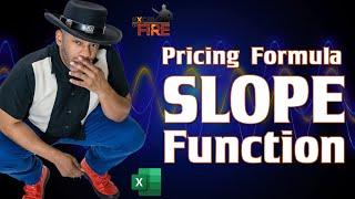 Excel SLOPE Function and Scatter Plot for a Pricing Formula