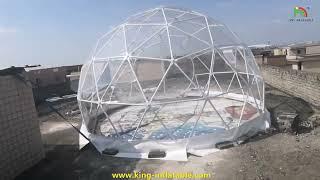 Geometric geodesic dome tent for party Events Trade Exhibition