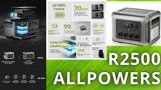 8 Testów Power Banka. Stacji Ładowania AllPowers R2500. 2500W. 2016Wh Pojemności.