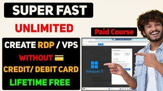 Unlimited RDP Create For Lifetime Complete Guide | How to Create Free RDP 2023 | Free RDP 2023 | SRG