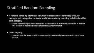 Lecture 6.1 - Generalizability of Sample