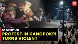 Protest in Manipur's Kangpokpi turns violent; several including SP injured