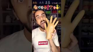 food asmr eating  a hand other snacks food gummy#shotrs️