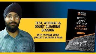 “HOW TO CRACK UPSC –CSE?” A WEBINAR WITH PAVNEET SINGH (FACULTY VAJIRAM)