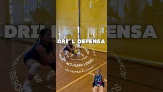 Entrenamiento defensa ️ con la academia de LIBEROS  Volleyball #volleyballworld