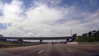 Driving on I75 from Weston to Palmetto Expressway and Dolphin Expressway to Miami