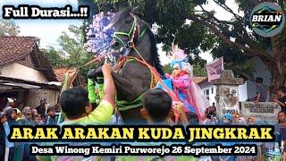 Padat Penonton ‼️ Kirab Kuda Jingkrak Desa Winong Kemiri Purworejo 26 September 2024