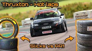 HOT LAPS! Thruxton BTCC Slicks vs Nankang AR1 in the A3 track car