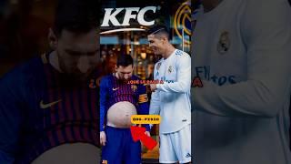 Messi se pone en Forma mientras Cristiano come Hamburguesas