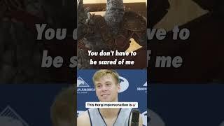 BYU guard Dallin Hall NAILED this Korg impersonation 