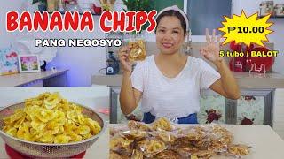 CRISPY BANANA CHIPS RECIPE | COMPLETE COSTING |  Tipid Tips atbp.