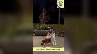 Pugni, calci e cinghiate a una coppia gay: ecco il video choc dell'aggressione omofoba a Roma