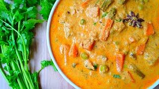 Saravana Bhavan Vegetable Korma Recipe | Vegetable Kurma Recipe | Korma Recipe for Lockdown |