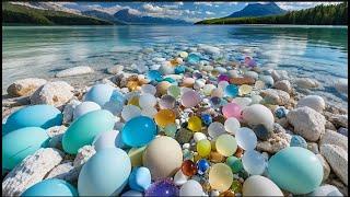 Agate Crystal Lake in the inland no-man's land of China. Rainbow Beach's Crystal Secrets