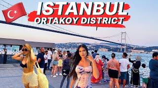 Istanbul's Captivating Ortakoy District: Must-See City Tour in 4K Walking Tour #ortaköy