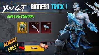 Unlock 100% Trick  Almost FREE Admiral AKM & Glacier UZI | New Ultimate Set Crate Opening Trick !