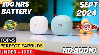 Top 5 Best Earbuds Under 1000 in 2024 l Best TWS Earbuds Under 1000 Rs 