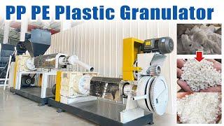 LDPE HDPE plastic pellet making machine for sale | How does plastic granulator machine work?