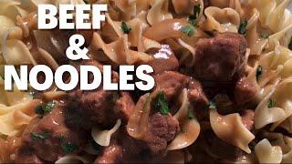 BEEF AND NOODLES | Easy Crockpot Recipe