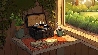 Vintage vinyl record players for relaxing at home Lofi coffee - Lofi beats