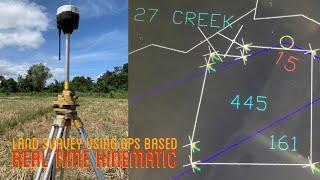 PAGSUSUKAT NG LUPA GAMIT ANG RTK | Land survey using GPS based RTK (real time kinematic) #rtk