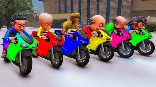 Motu Patlu Tried Curvy Sky Wallride Parkour Ramp Challenge Gta 5 | Shinchan And Ghasitaram