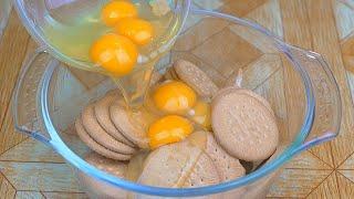 He mezclado las galletas maria con huevo ¡Secreto de las repostería!