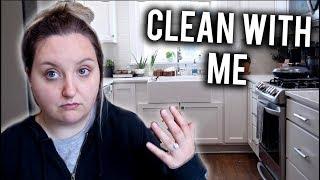 CLEAN WITH ME | MESSY KITCHEN CLEANING MOTIVATION