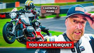 I took my BMW R12 nineT to the track! ADAM CHILD