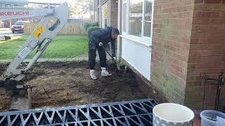 How to install a driveway - Digging the area out - Depths - Landscaping uk - VLOG02