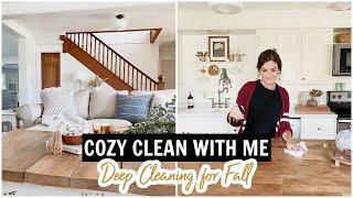 COZY FALL CLEAN WITH ME - Relaxing Deep Cleaning Motivation - Homemaking - with CLEANING THERAPY