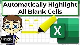 Highlighting Blank Cells in Excel