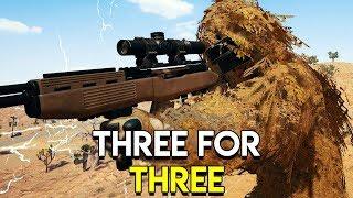 Three For Three - PlayerUnknown's Battlegrounds (PUBG)