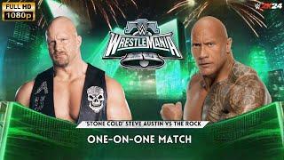 Stone Cold Steve Austin vs The Rock - One-on-One Match | WWE2K24 | GameCity