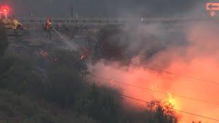 Cal Fire gives update on Line Fire burning in Highland