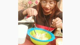 Maggi soup noodles ( Mukbang)// Lily Lomou Chang//