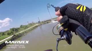 Seahawk Marvex Spinning Fishing Rod Field Test Video | Seahawk