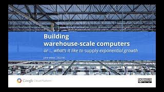 Building Warehouse Scale Computers