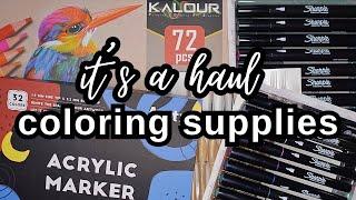 Adult Coloring Supplies Haul | April 2024