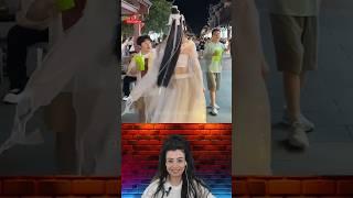  Hanfu Tarzında Sokakların Yeni Kraliçesi! Muhteşem Tepkiler! #Tepkiler #sokakstili #hanfu