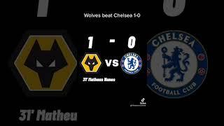 Wolves vs Chelsea #chelsea #wolves #englishpremierleague #epl #shorts #soccer