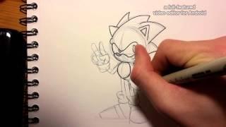 How to Draw # 1 : Sonic The Hedgehog (OVA Style)