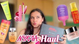 Huge Nykaa Beauty Haul! Collective Haul! Dove, Clinique, Hyphen, Aqualogica new launches