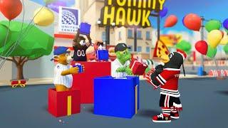 Chicago Blackhawks Animated Game Broadcast | TOMMY HAWK'S BIRTHDAY