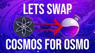 How to swap tokens on Osmosis, Lets Swap ATOM for OSMO!!!!